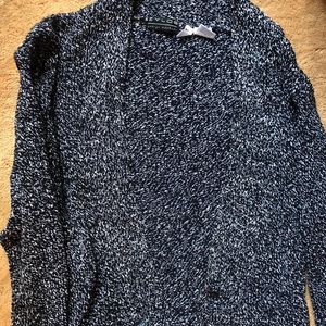 Zylos George Machado Black and White Knit Cardigan